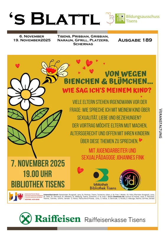 's Blattl 06.11. - 19.11.2025 's Blattl 06.11. - 19.11.2025