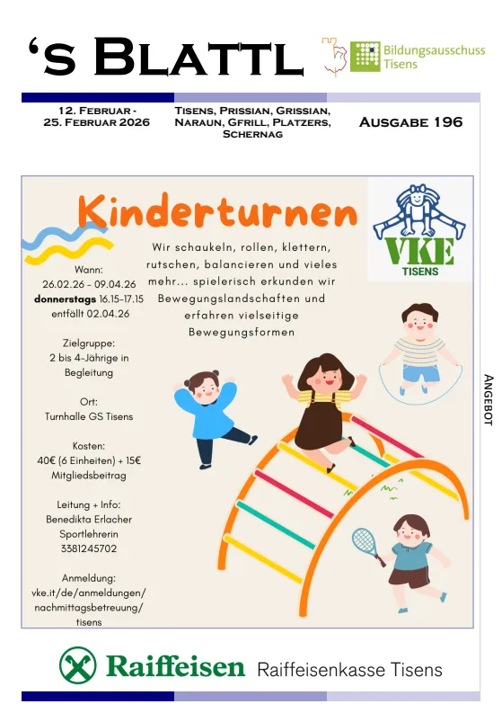 's Blattl 12.02.-25.02.2026 's Blattl 12.02.-25.02.2026