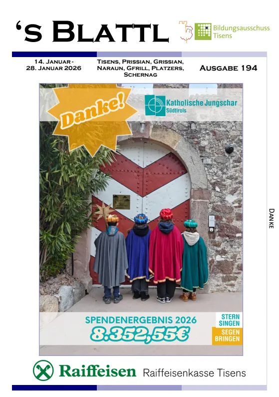 's Blattl 14.01. - 28.01.2026 's Blattl 14.01. - 28.01.2026