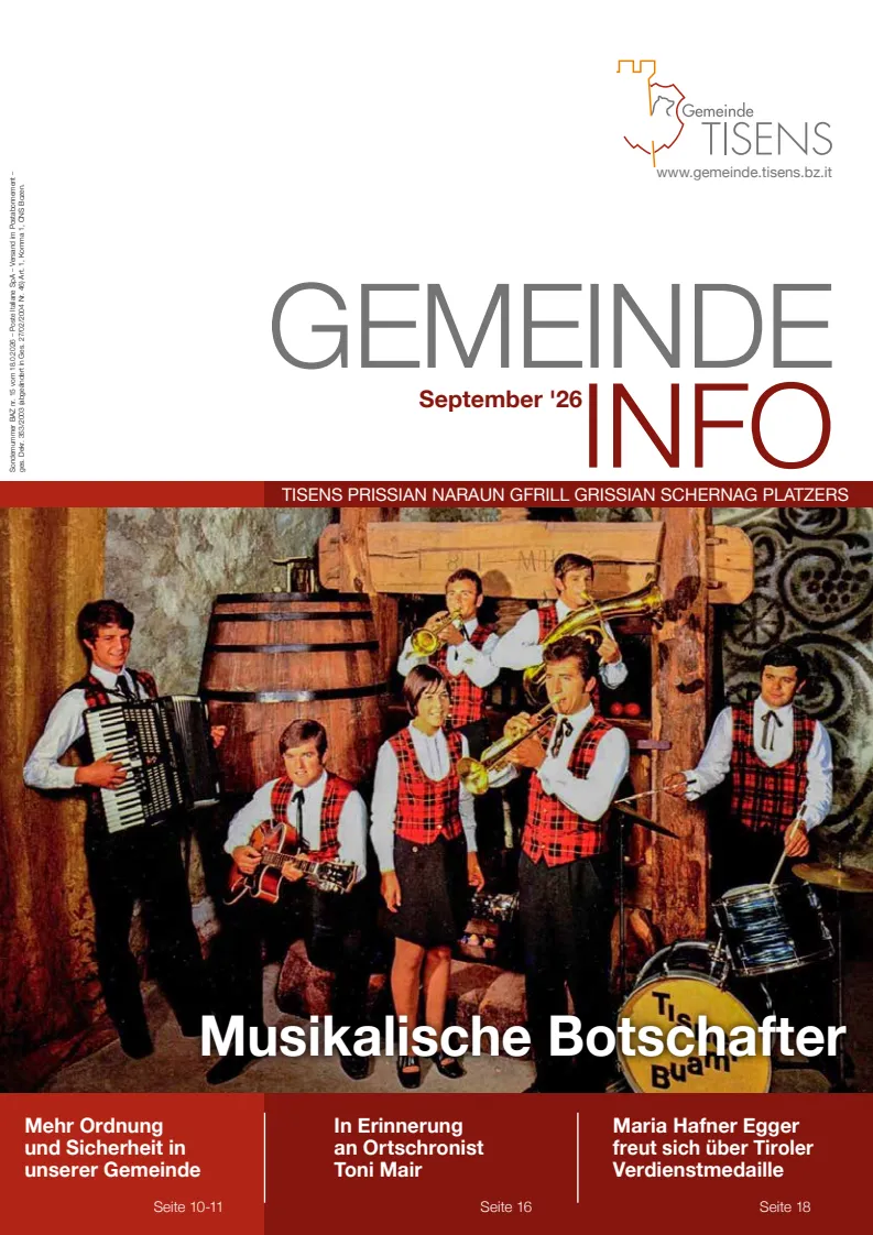 Gemeinde Info Settembre 2026 Gemeinde Info Settembre 2026