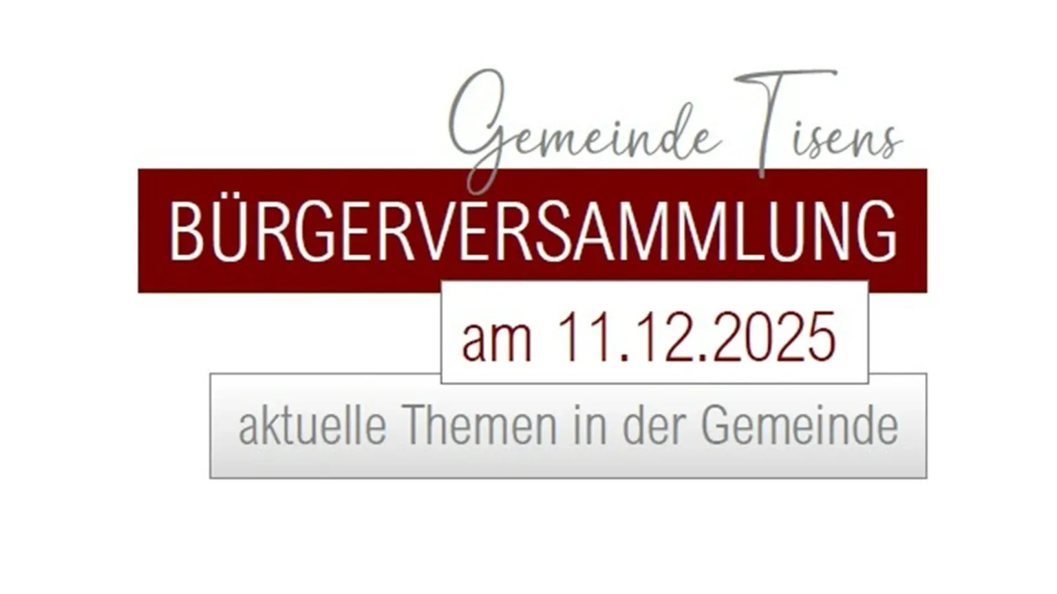 Gemeinde Tisens Gemeinde Tisens