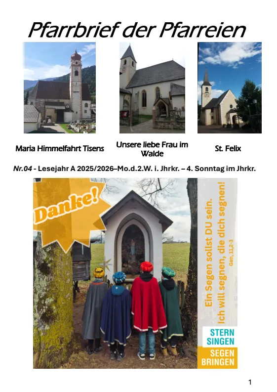 Lettera parrocchiale 19.01. - 01.02.2026 Lettera parrocchiale 19.01. - 01.02.2026